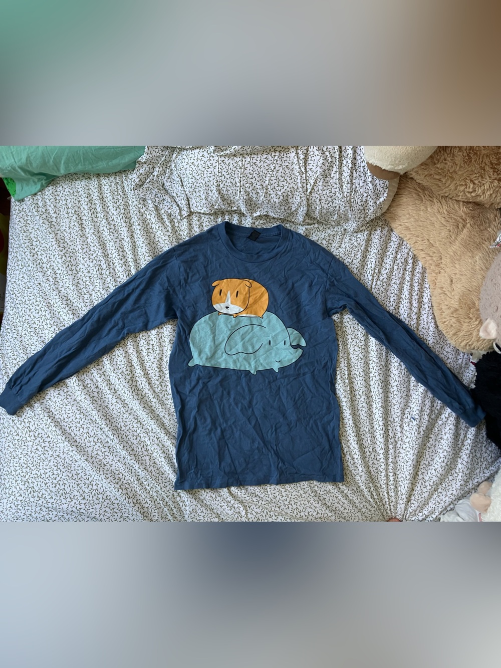 Elephant and Guinea Pig Long Sleeve T-Shirt
